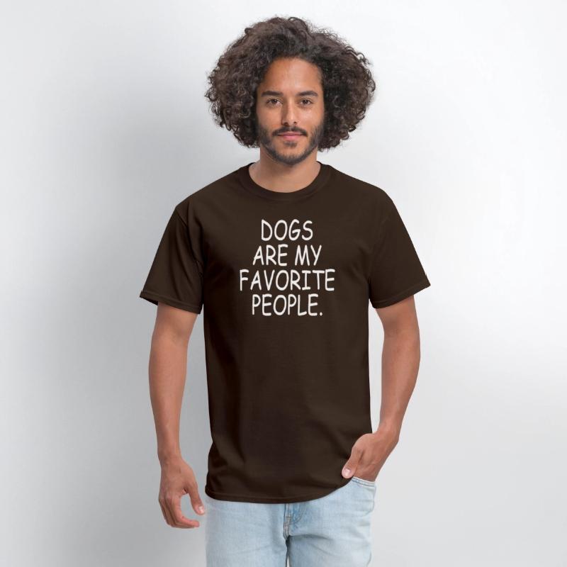 Dogs Are My Favorite People Funny Gift Tee Shirt