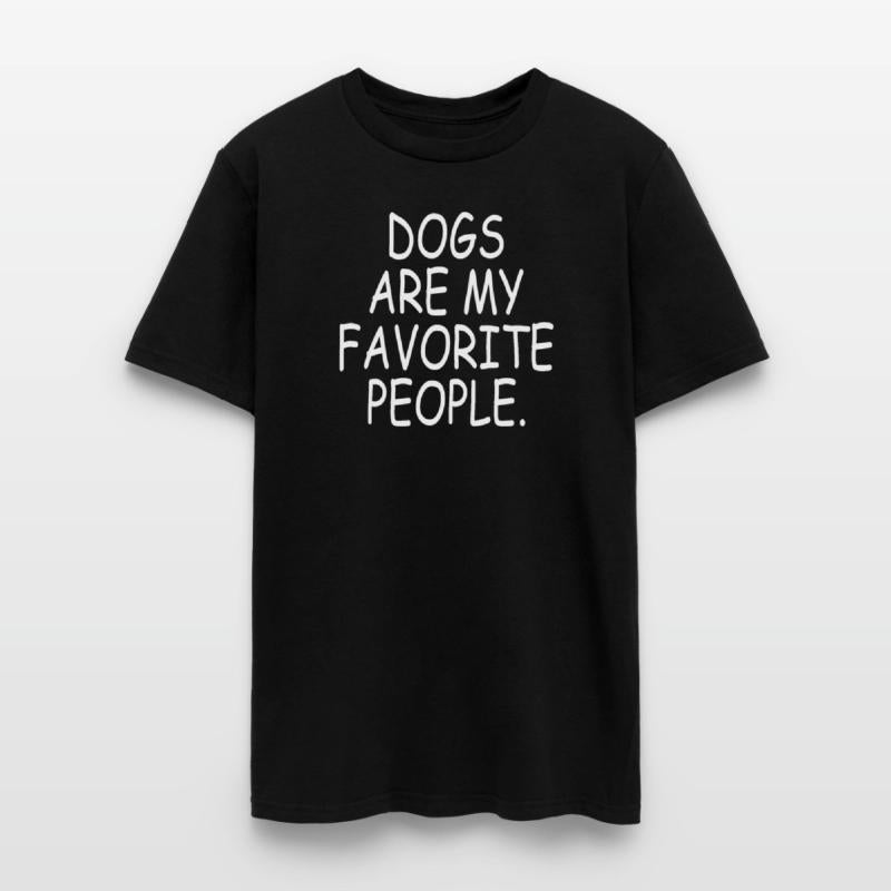 Dogs Are My Favorite People Funny Gift Tee Shirt