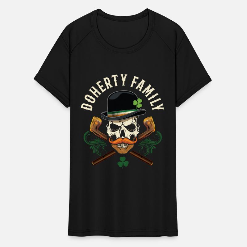 Doherty Family Irish Skull with Shillelagh and