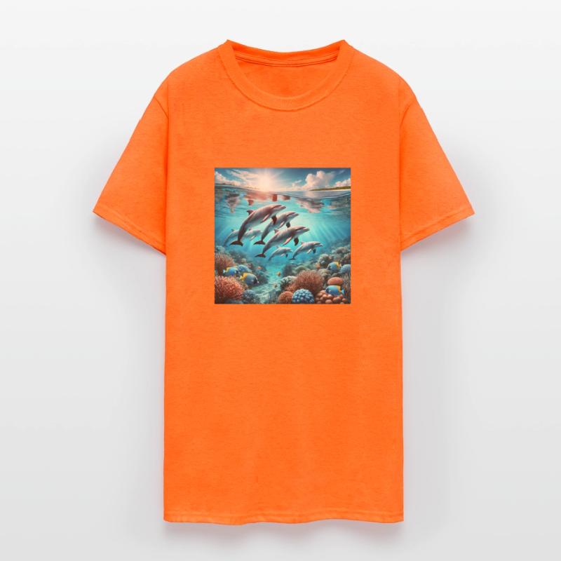 Dolphin Family Voyage Underwater Coral Reef Sere