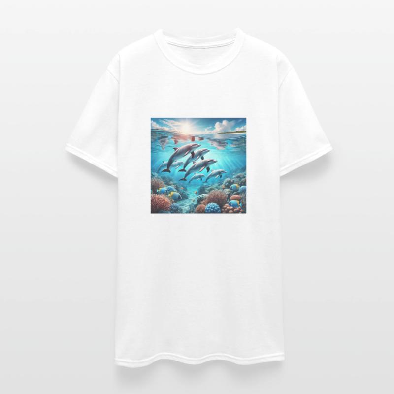 Dolphin Family Voyage Underwater Coral Reef Sere