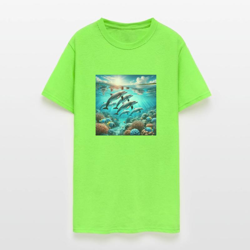 Dolphin Family Voyage Underwater Coral Reef Sere