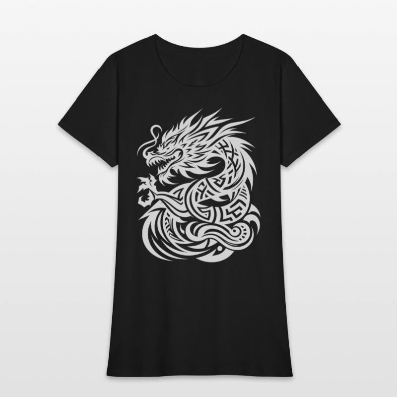 Dragon Tribal Tattoo Elegant Artistic Design