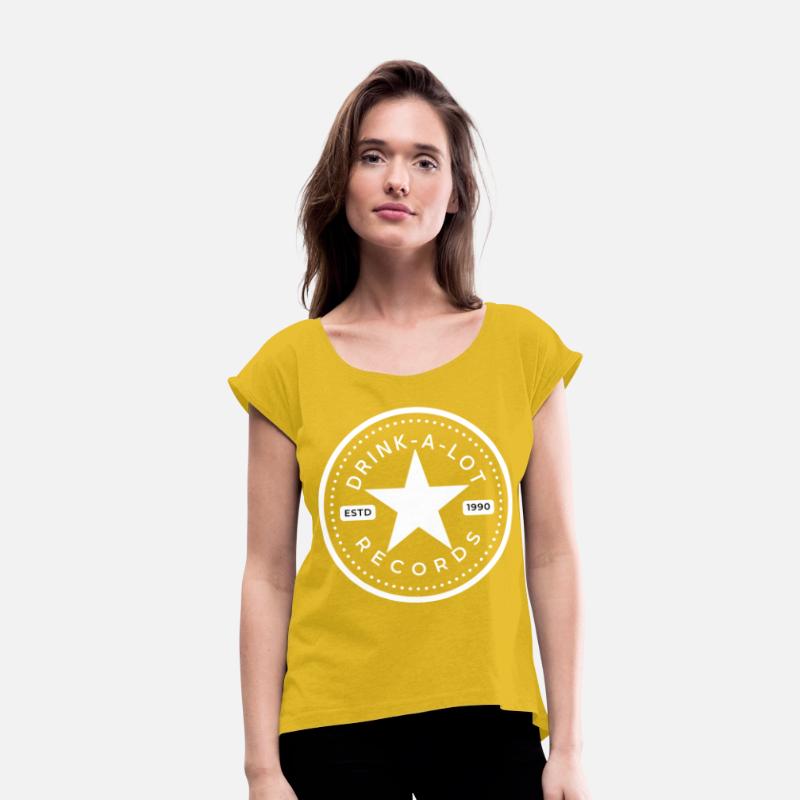 Drink-A-Lot Records All Star Logo (White)