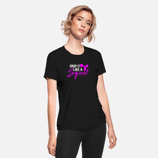 Drop it like a squat weight lifting t-shirt