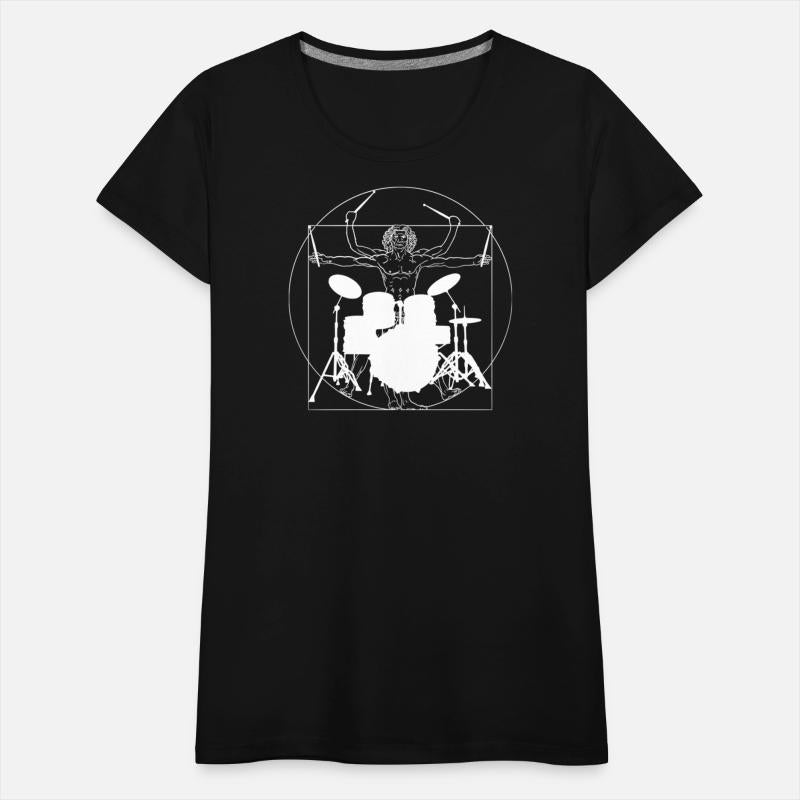 Drummer Vitruvian Man Drums Drumsticks