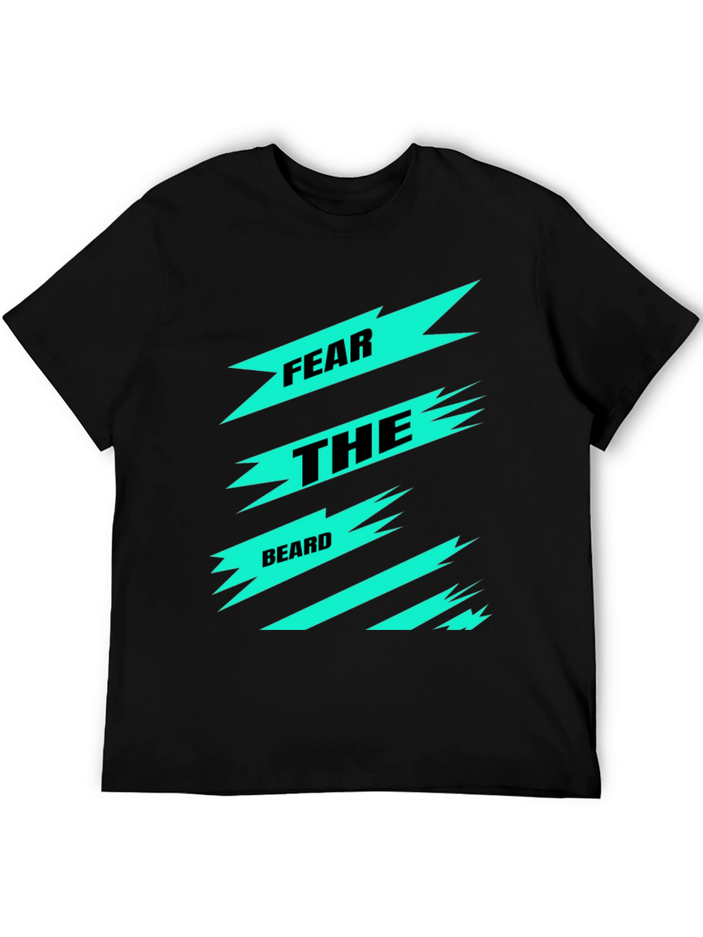 Fear the Beard Graphic Tee - Black Cotton T-Shirt
