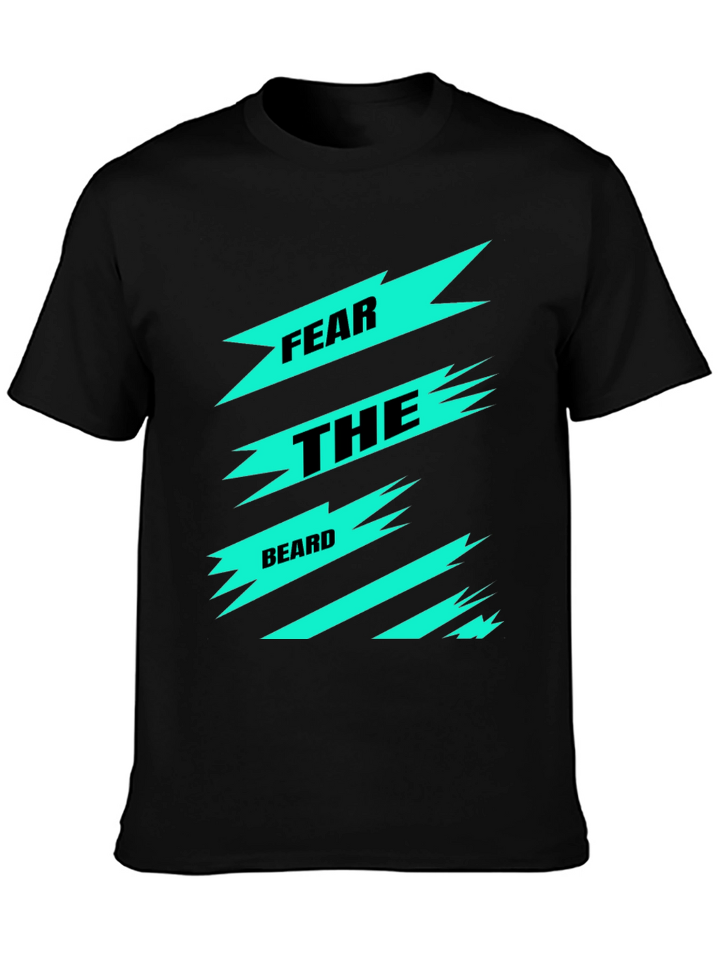 Fear the Beard Graphic Tee - Black Cotton T-Shirt