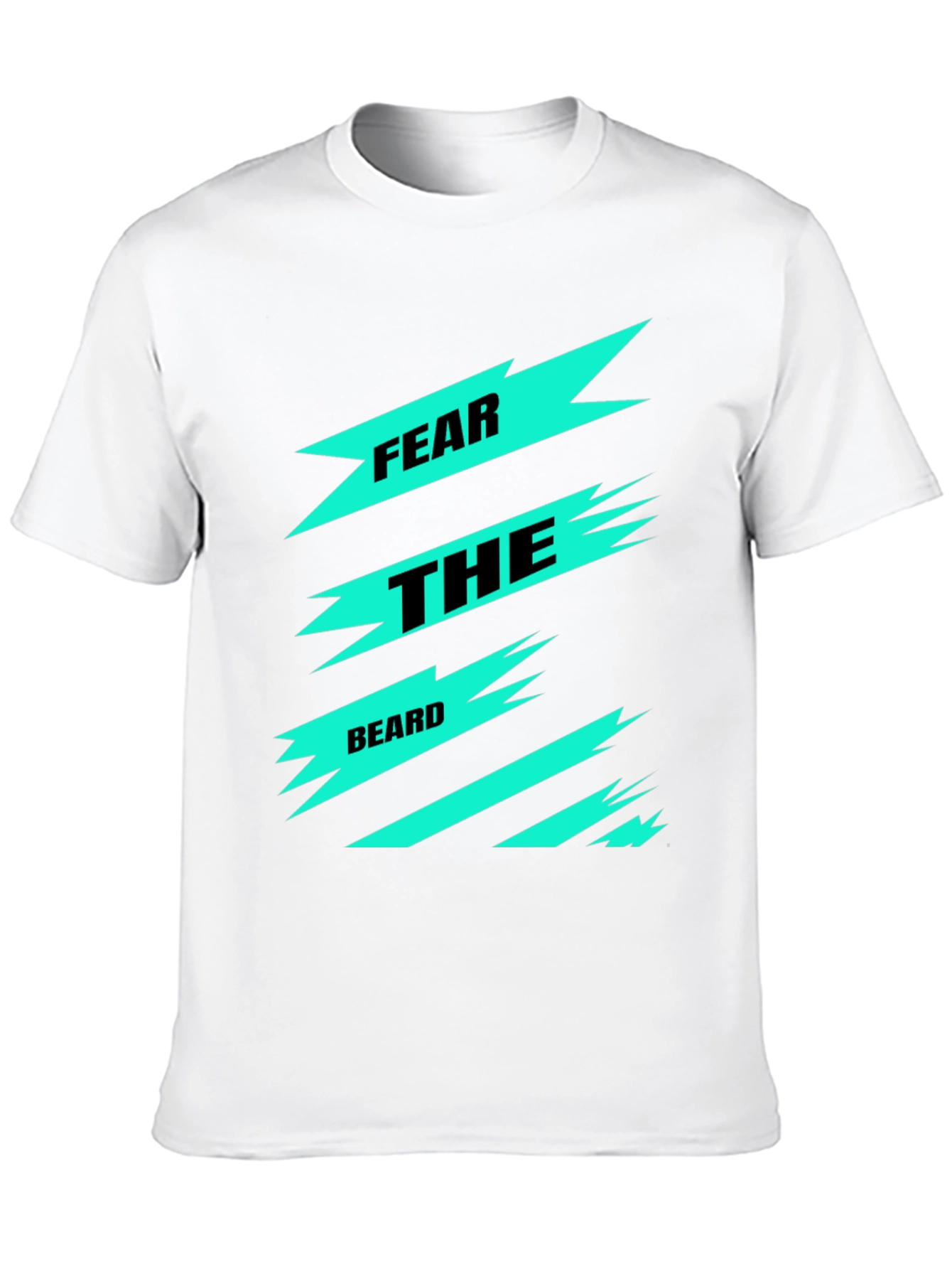 Fear the Beard Graphic Tee - Black Cotton T-Shirt