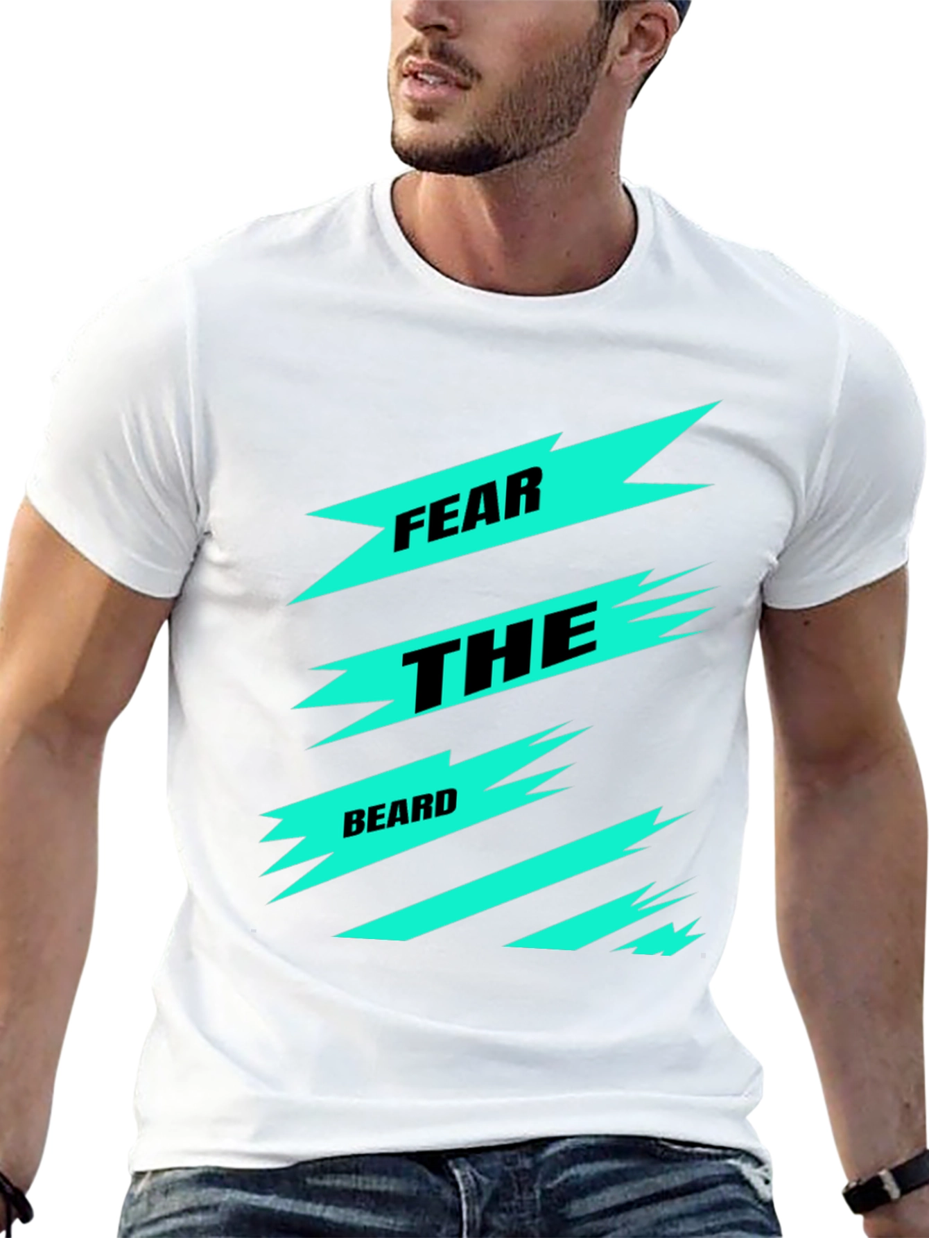 Fear the Beard Graphic Tee - Black Cotton T-Shirt