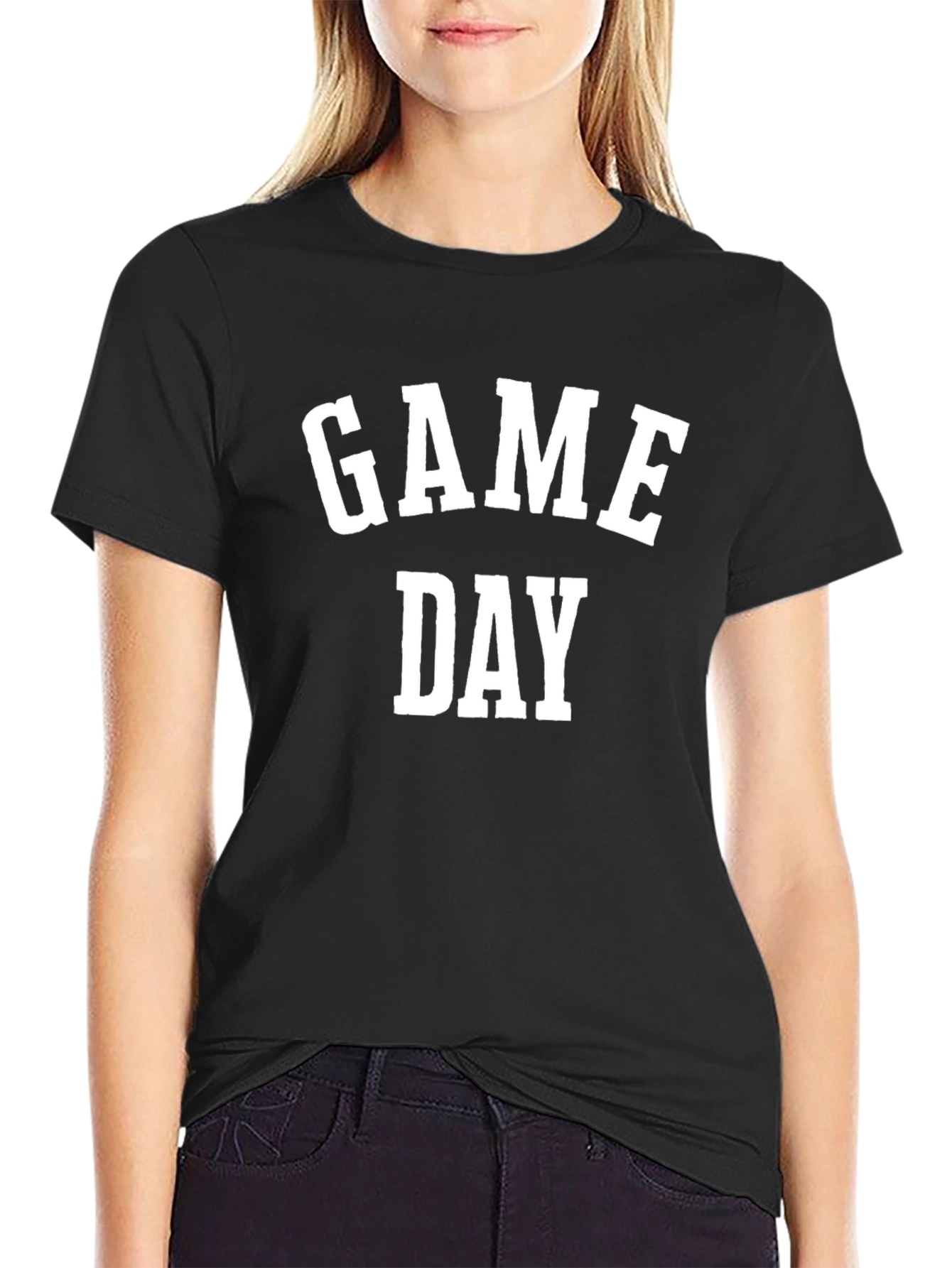 Game Day T-Shirt - Black Cotton Tee