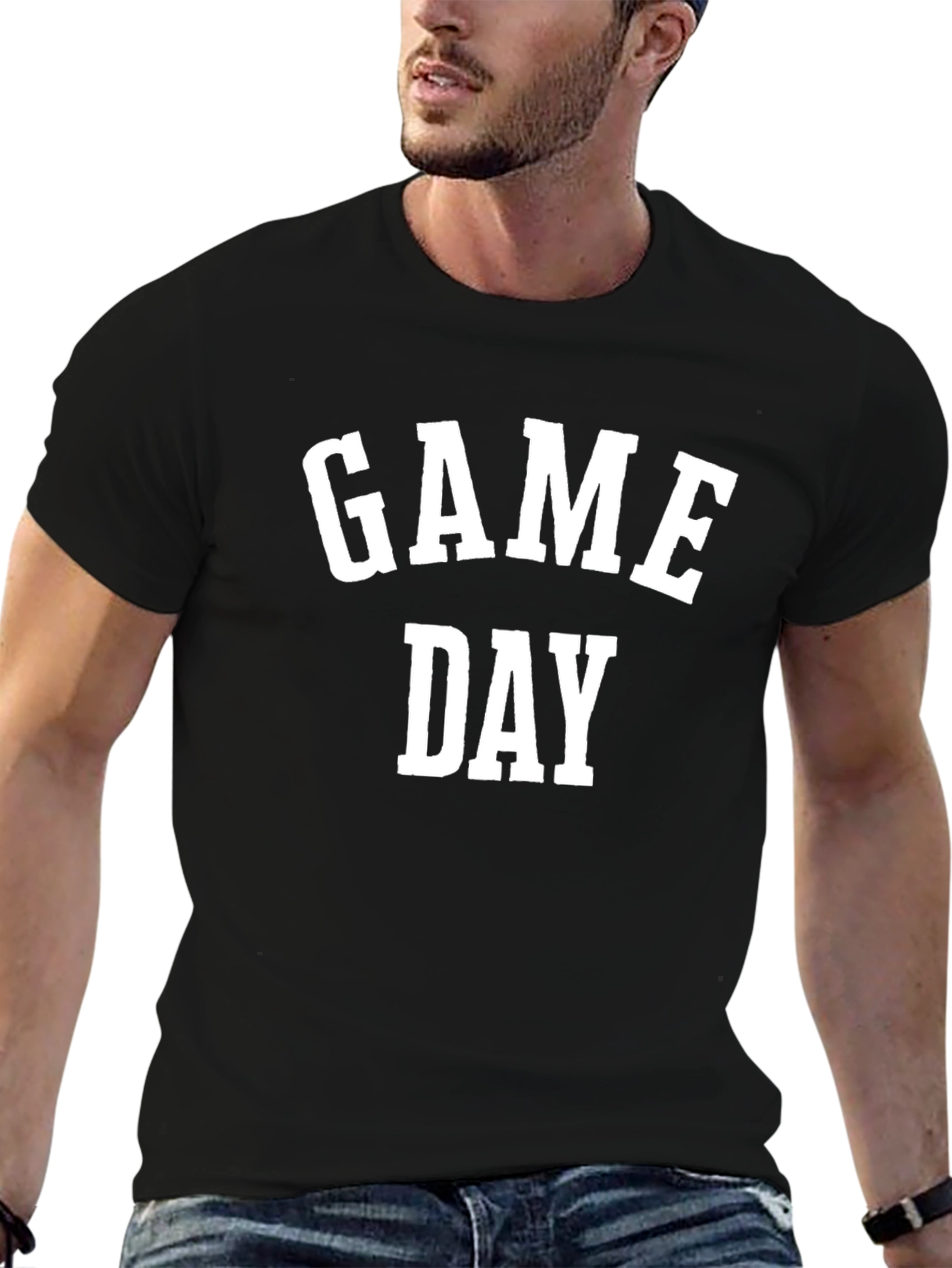 Game Day T-Shirt - Black Cotton Tee