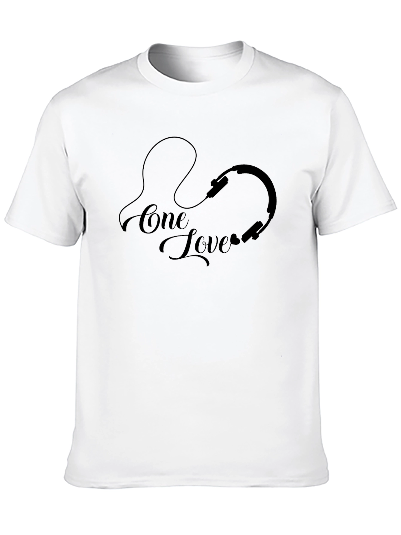 One Love Headphones Graphic T-Shirt
