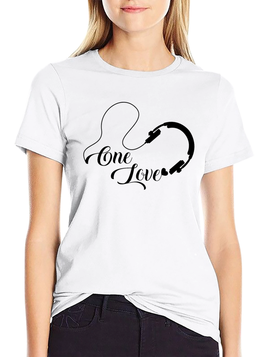 One Love Headphones Graphic T-Shirt