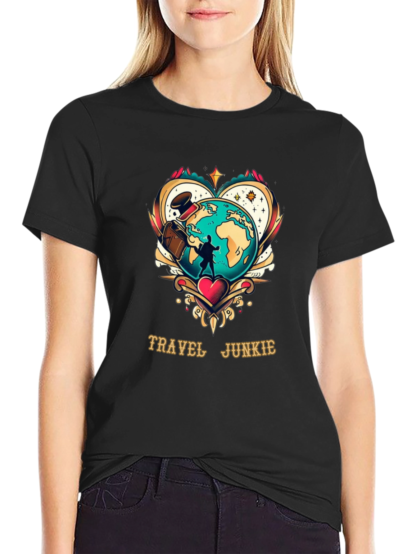 Travel Junkie Graphic T-Shirt
