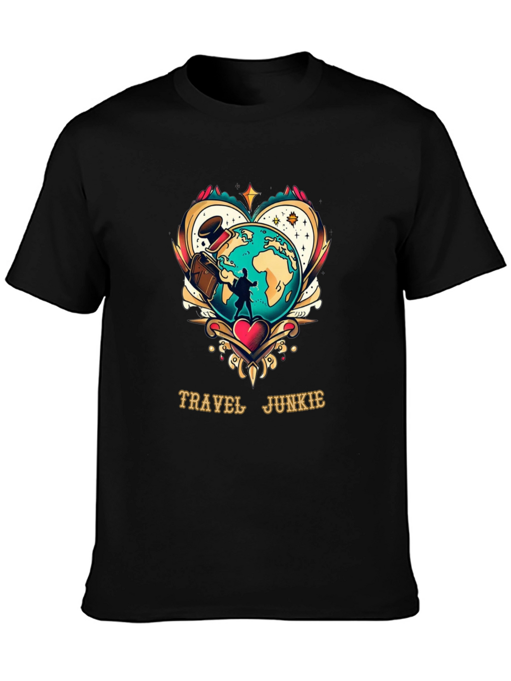 Travel Junkie Graphic T-Shirt