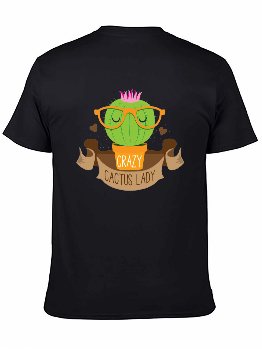 Crazy Cactus Lady T-Shirt Novelty Tee