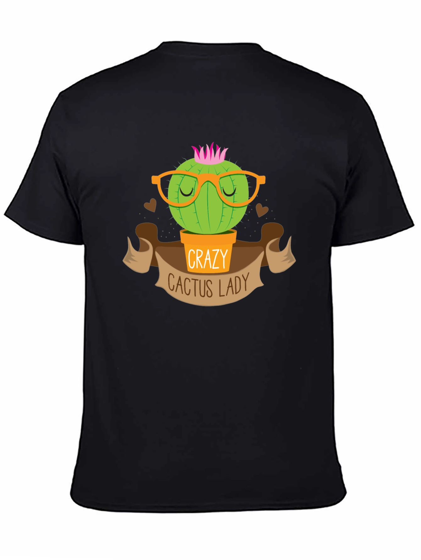 Crazy Cactus Lady T-Shirt Novelty Tee