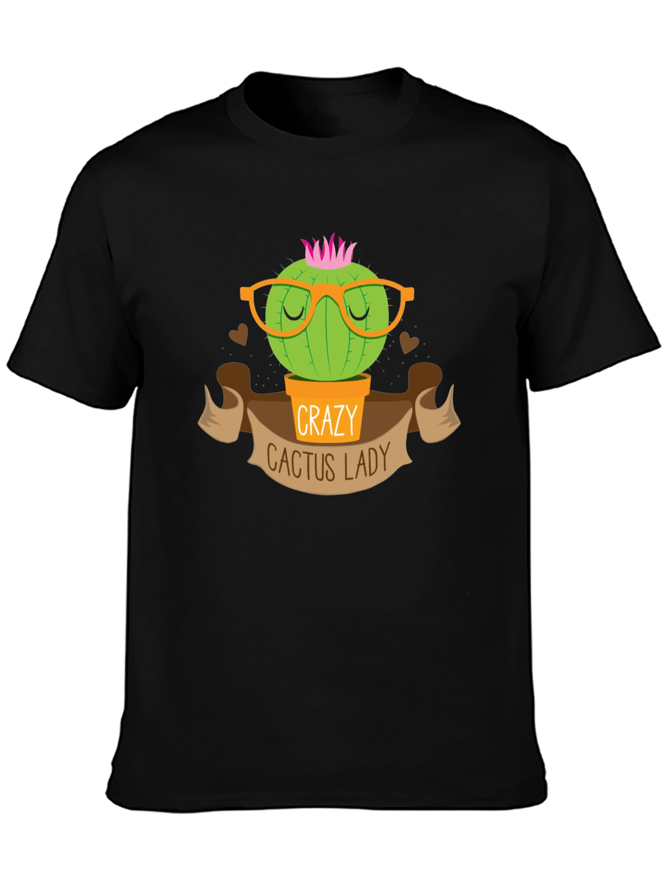 Crazy Cactus Lady T-Shirt Novelty Tee