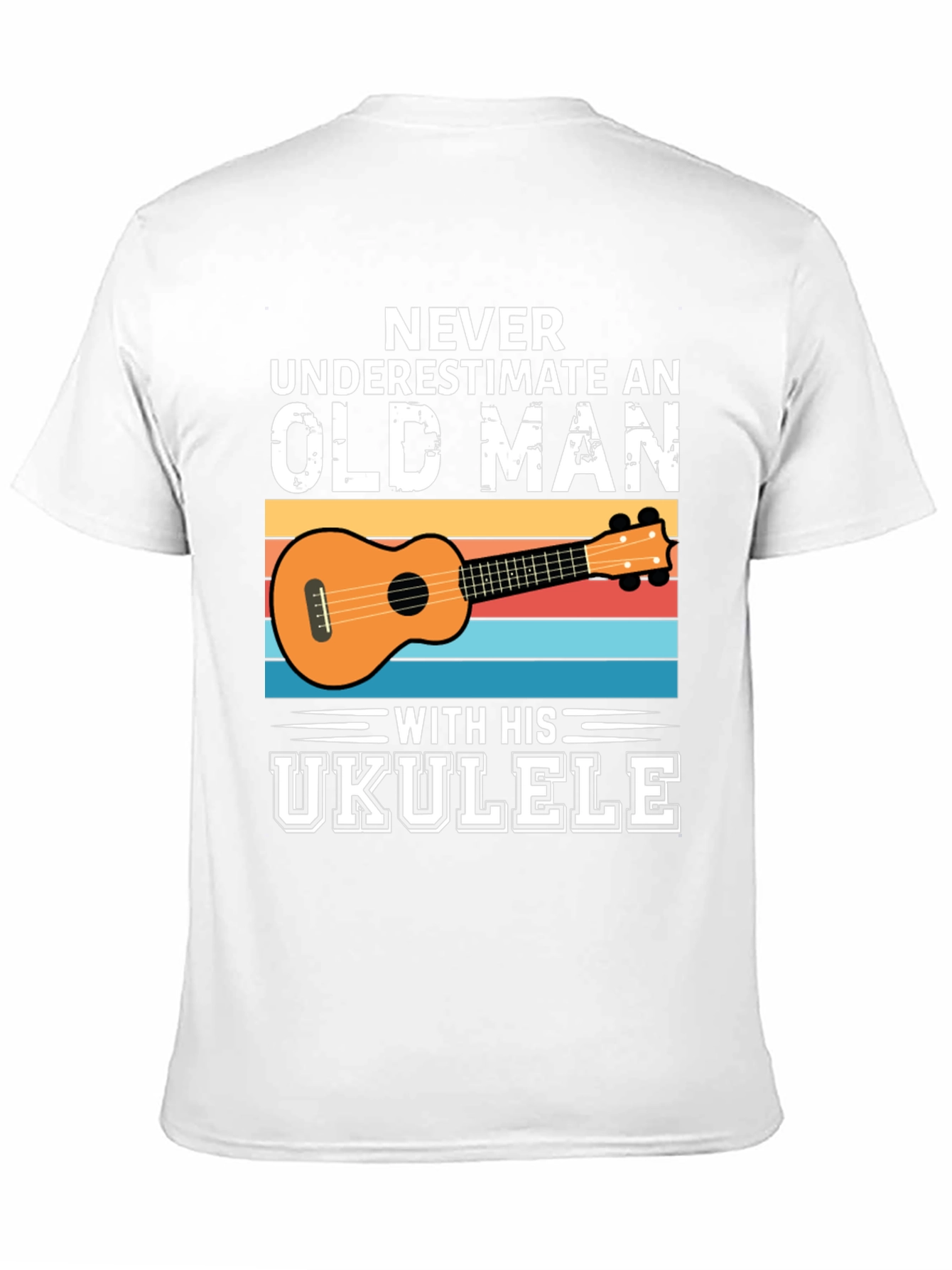 Old Man Ukulele Graphic Tee