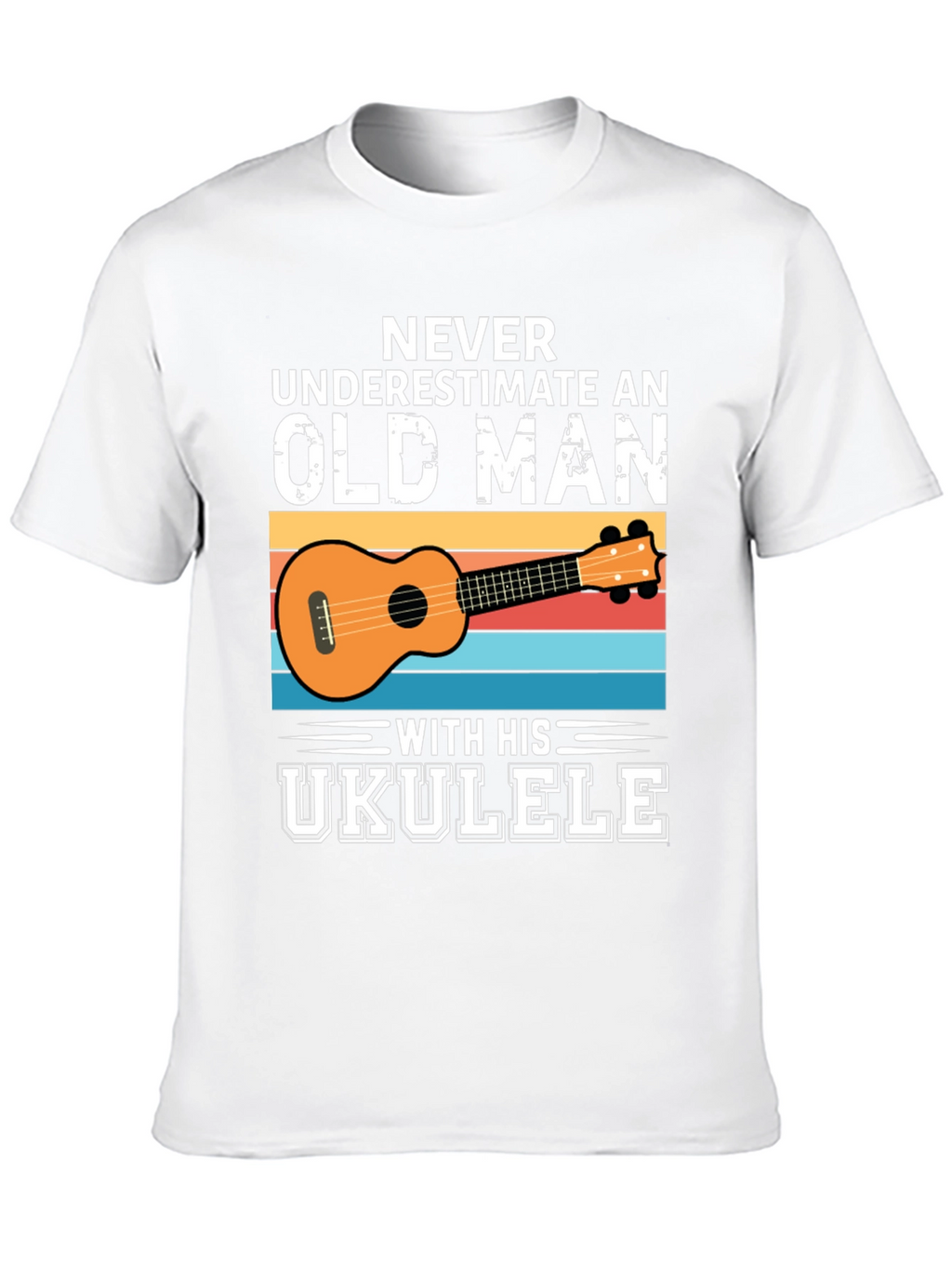 Old Man Ukulele Graphic Tee