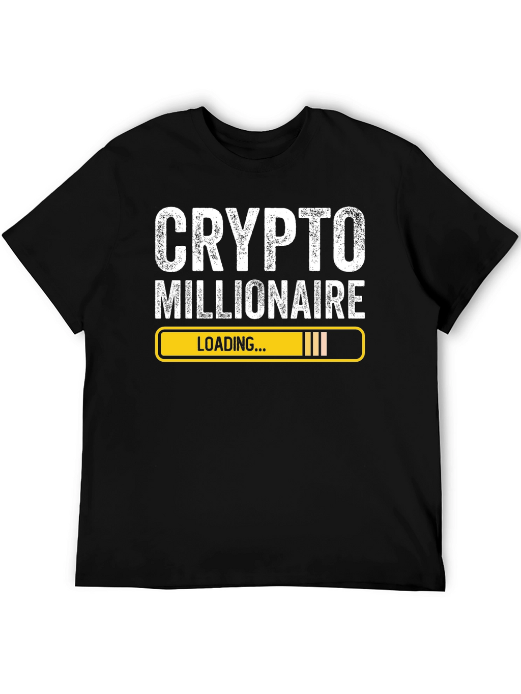Crypto Millionaire Loading Black T-Shirt