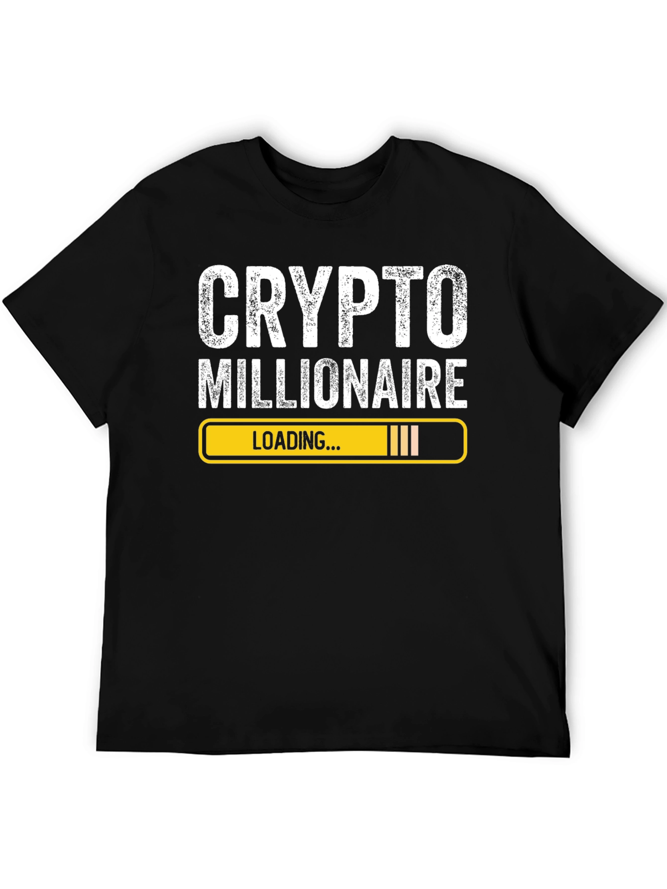 Crypto Millionaire Loading Black T-Shirt