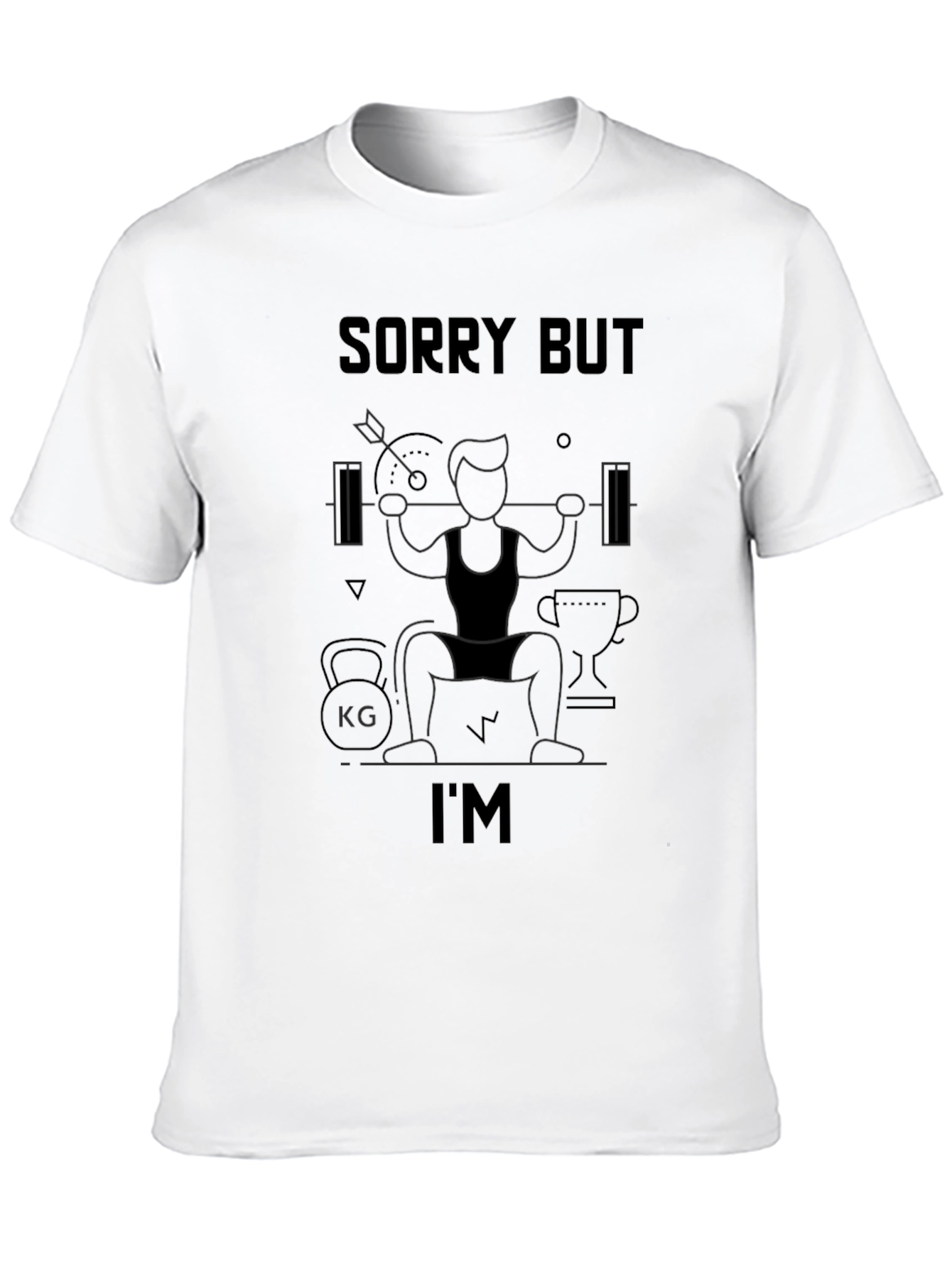 Sorry But Im Gym T-Shirt - Black
