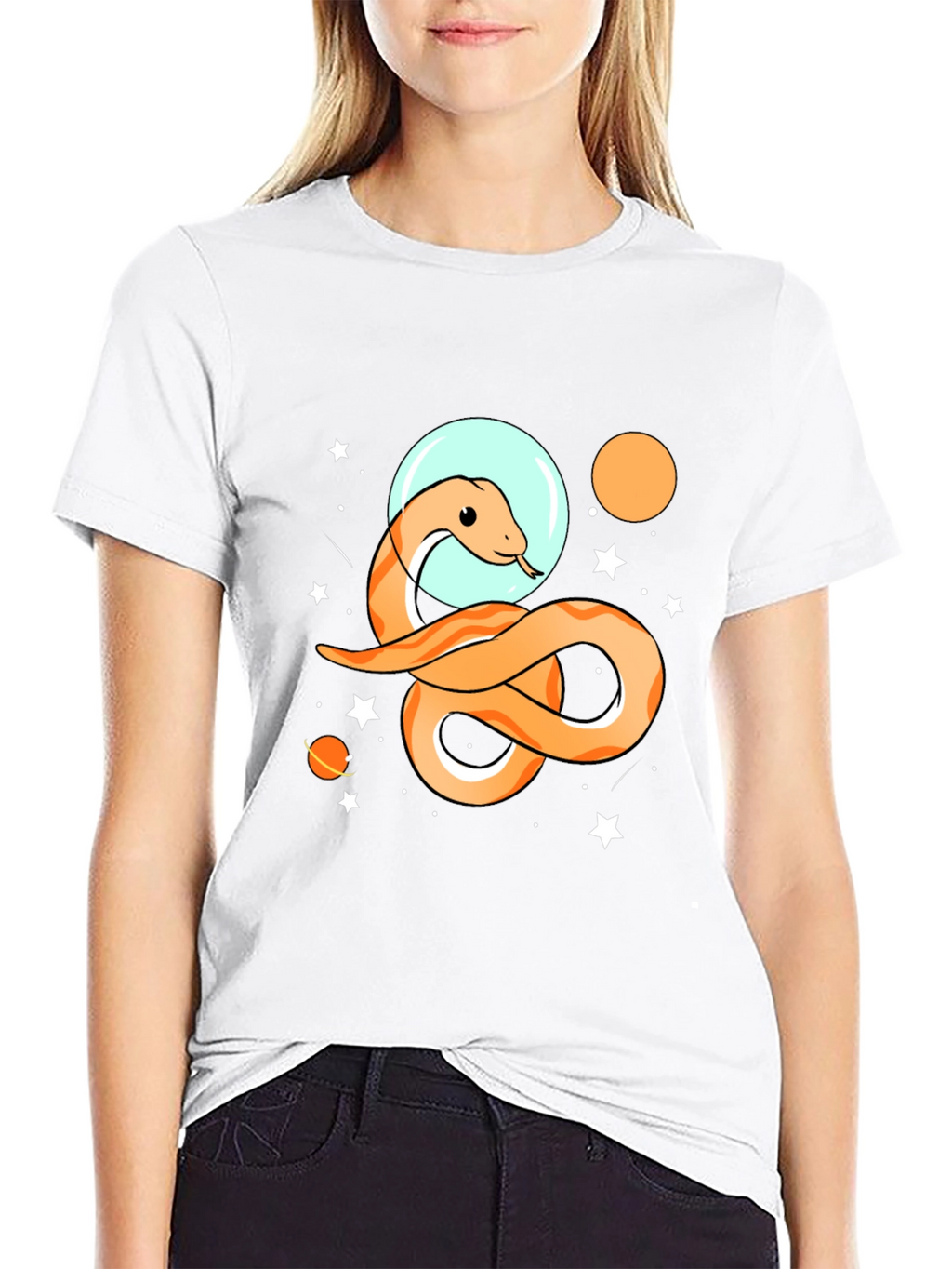 Cosmic Snake T-Shirt - Space Adventure Tee