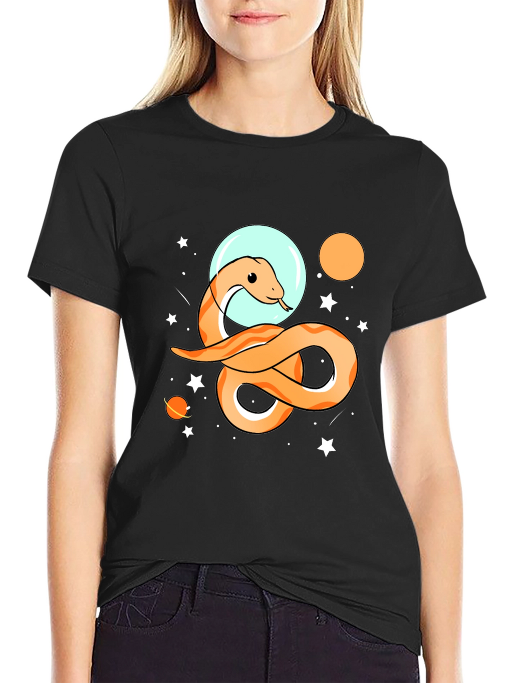 Cosmic Snake T-Shirt - Space Adventure Tee