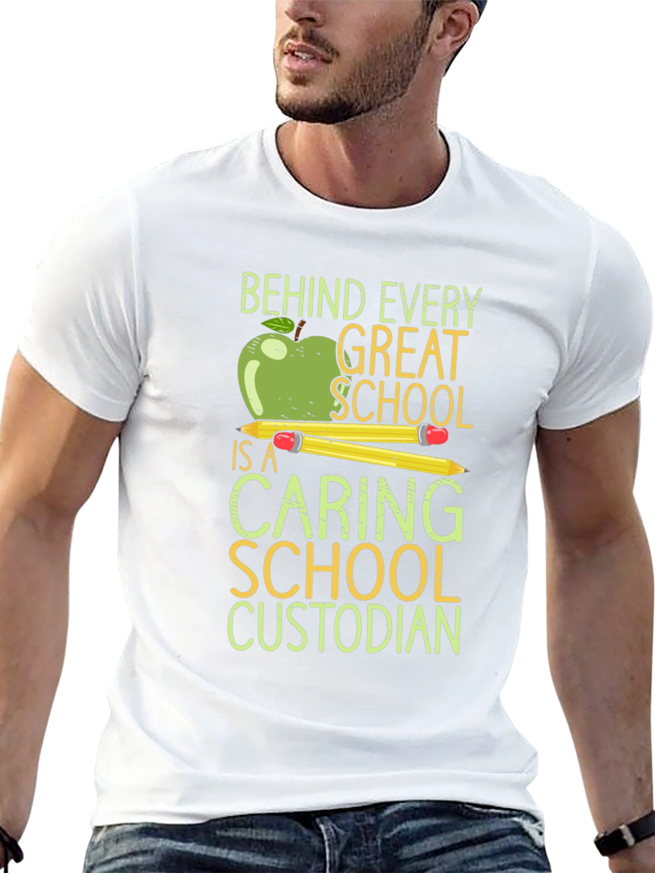 Caring School Custodian T-Shirt