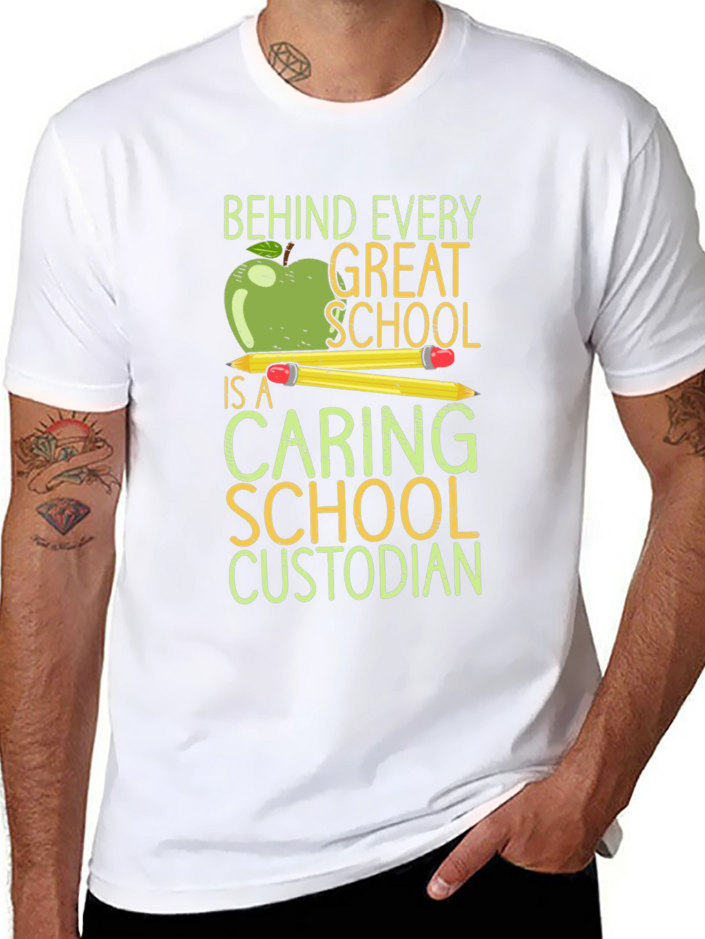 Caring School Custodian T-Shirt