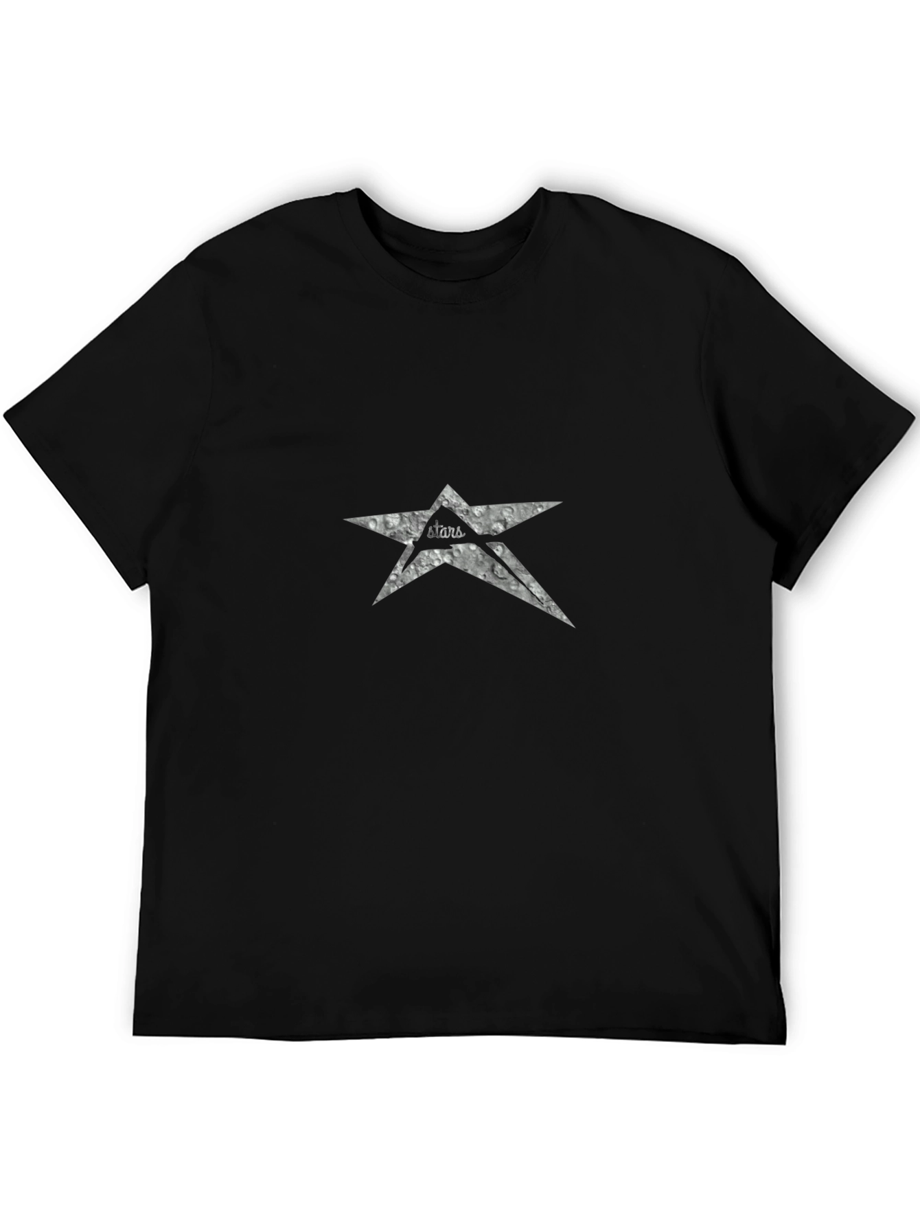 Stars Graphic Black T-Shirt