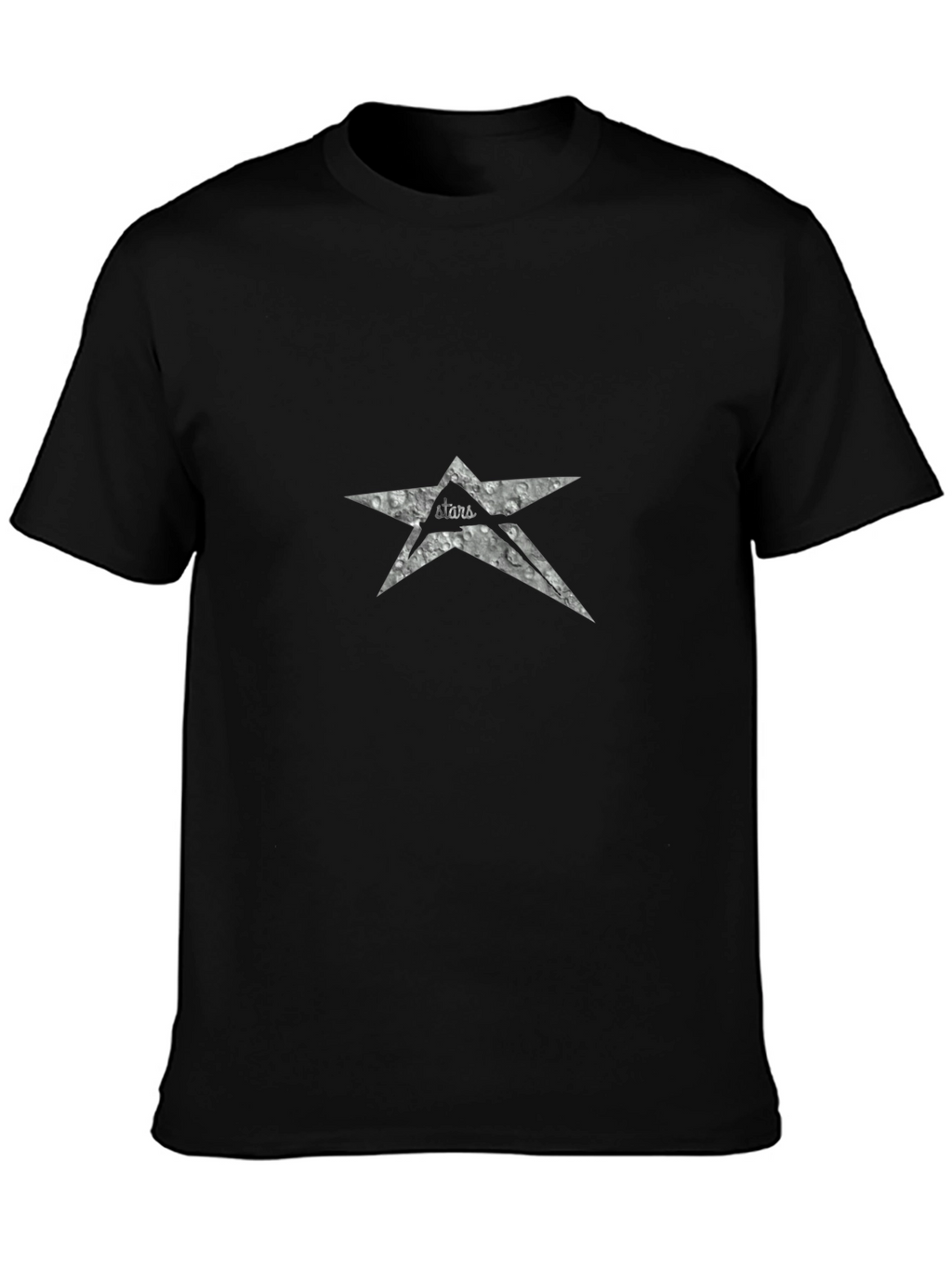 Stars Graphic Black T-Shirt