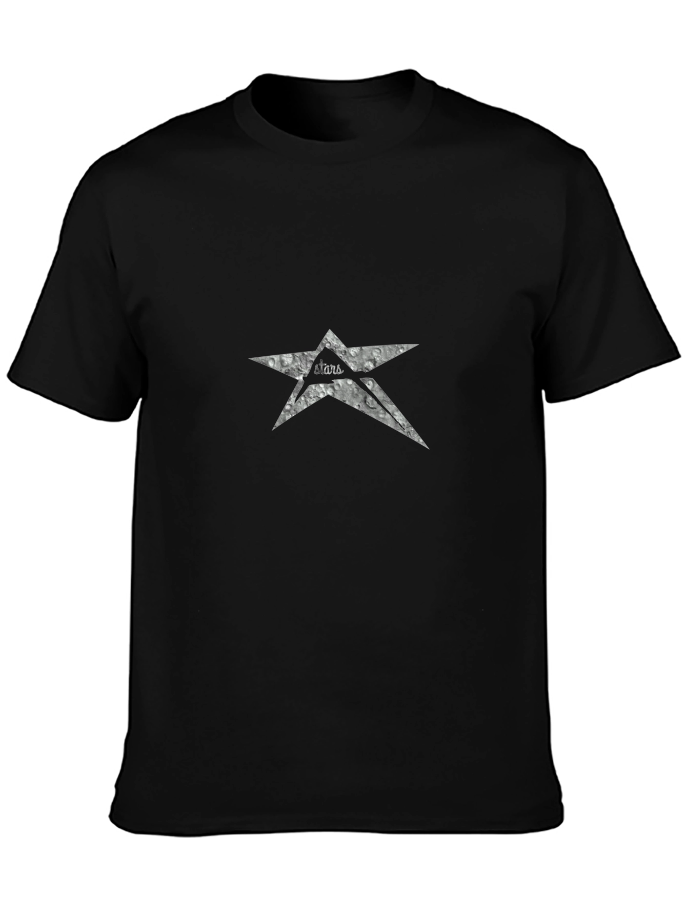 Stars Graphic Black T-Shirt