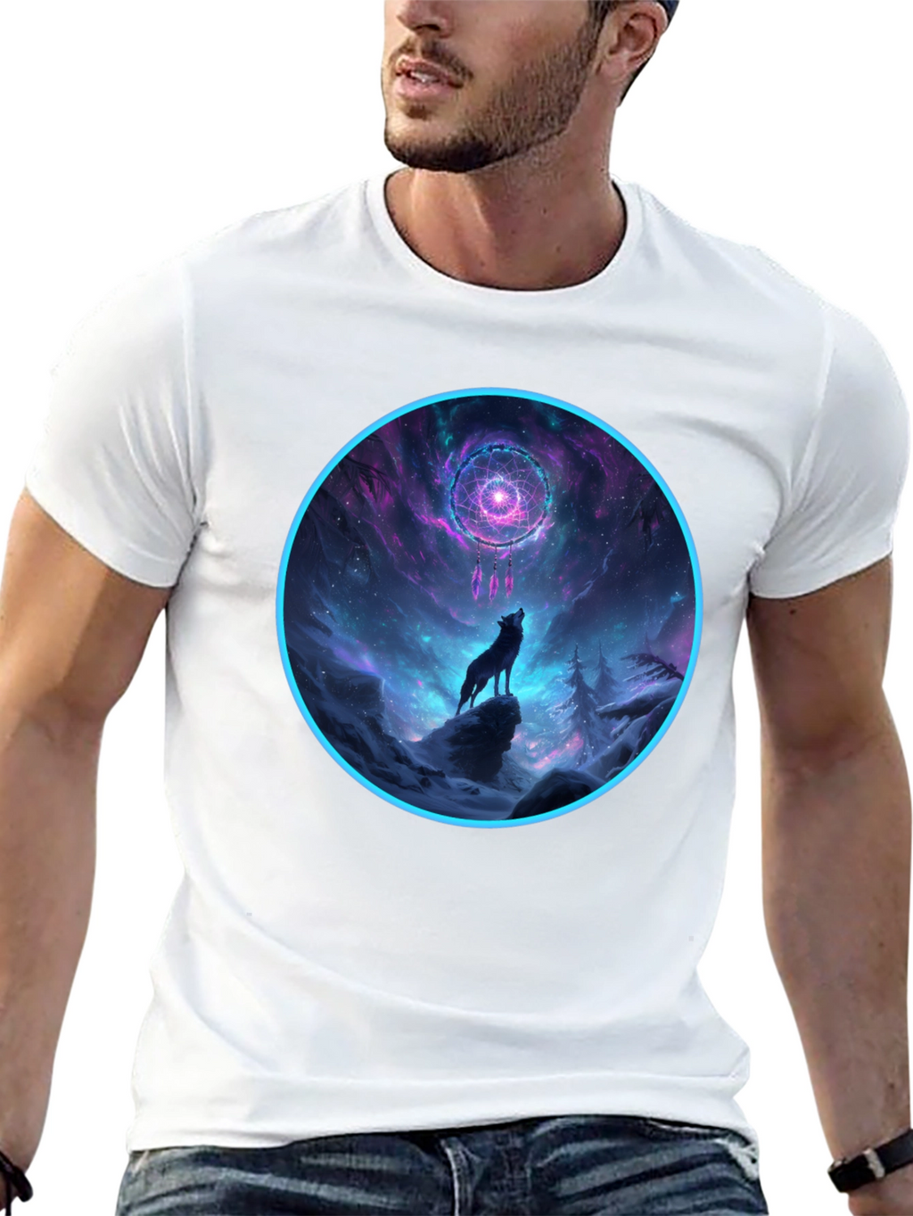 Wolf Dreamcatcher Graphic Tee
