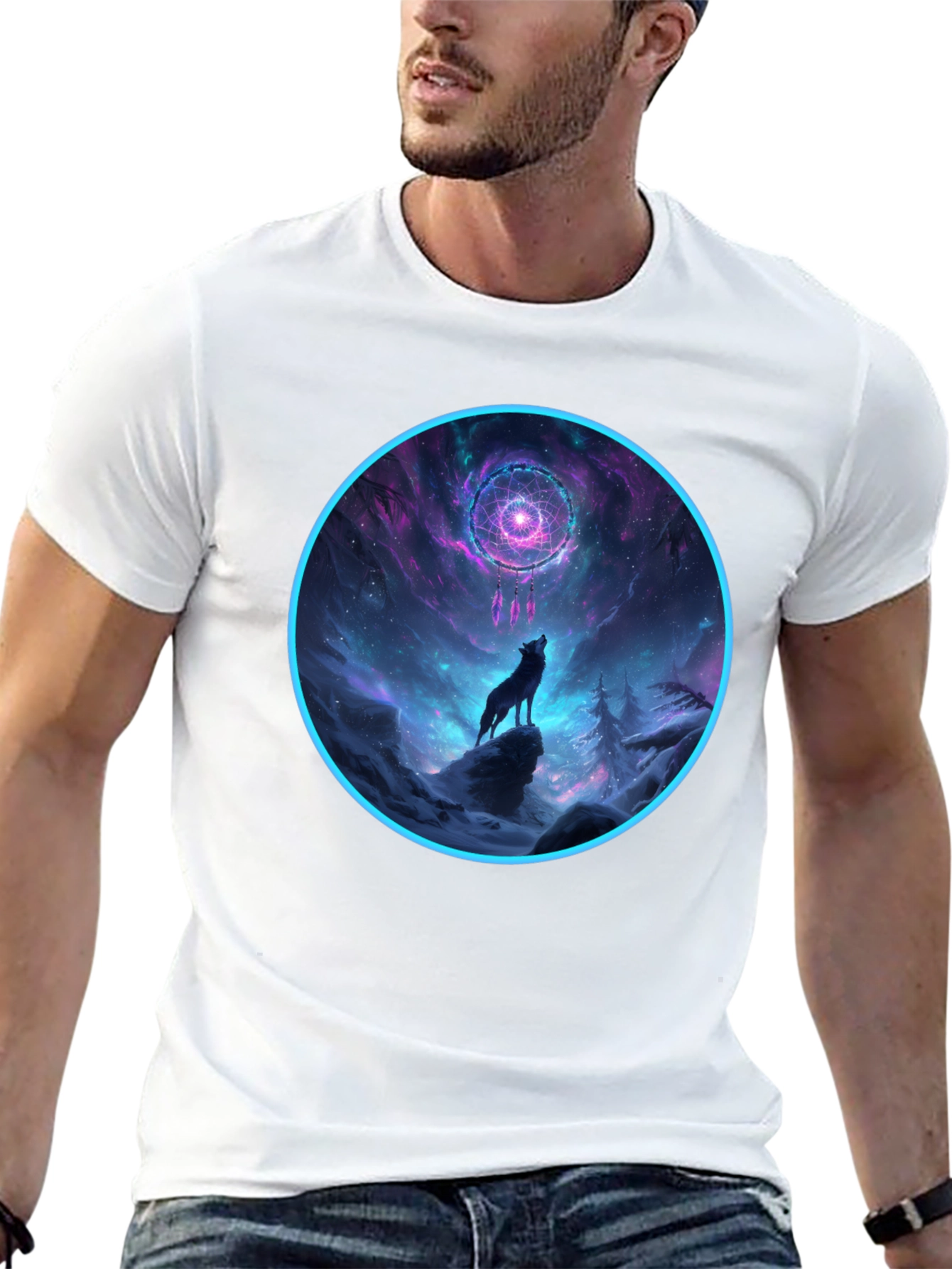 Wolf Dreamcatcher Graphic Tee