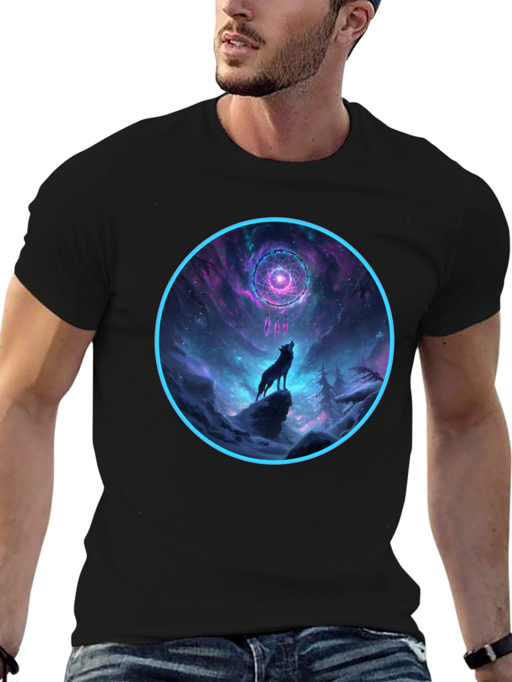 Wolf Dreamcatcher Graphic Tee