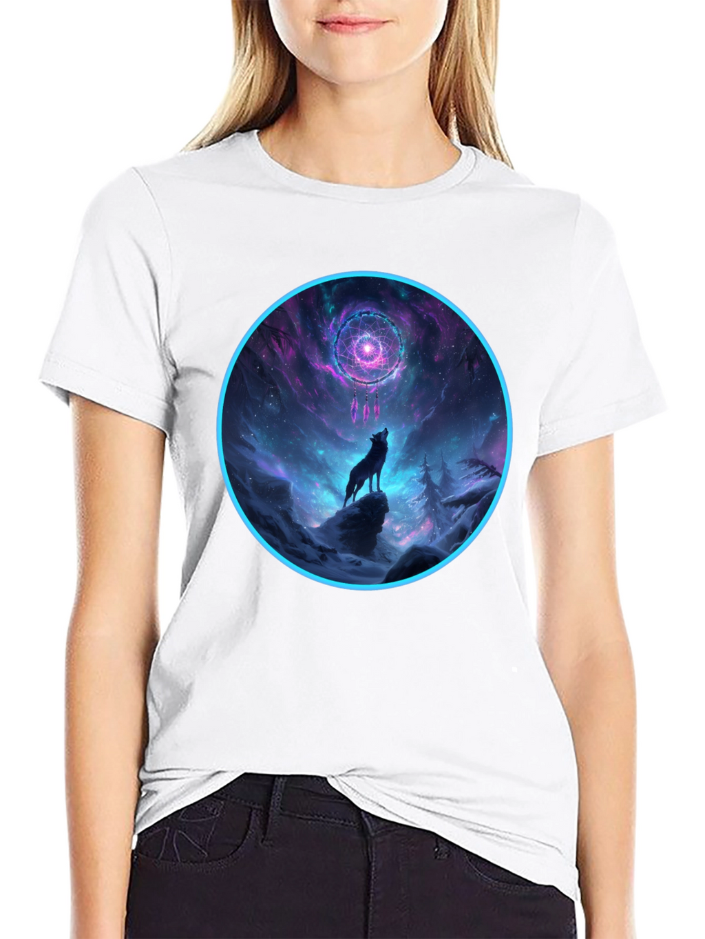 Wolf Dreamcatcher Graphic Tee