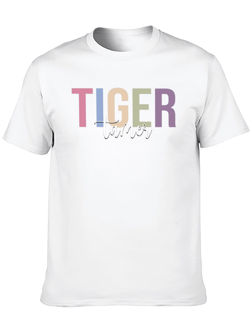 Tiger Tamer Graphic Print Black T-Shirt
