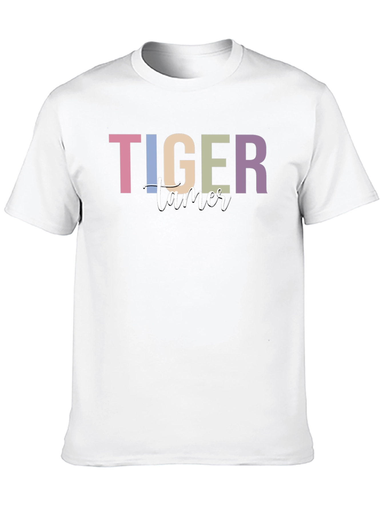 Tiger Tamer Graphic Print Black T-Shirt