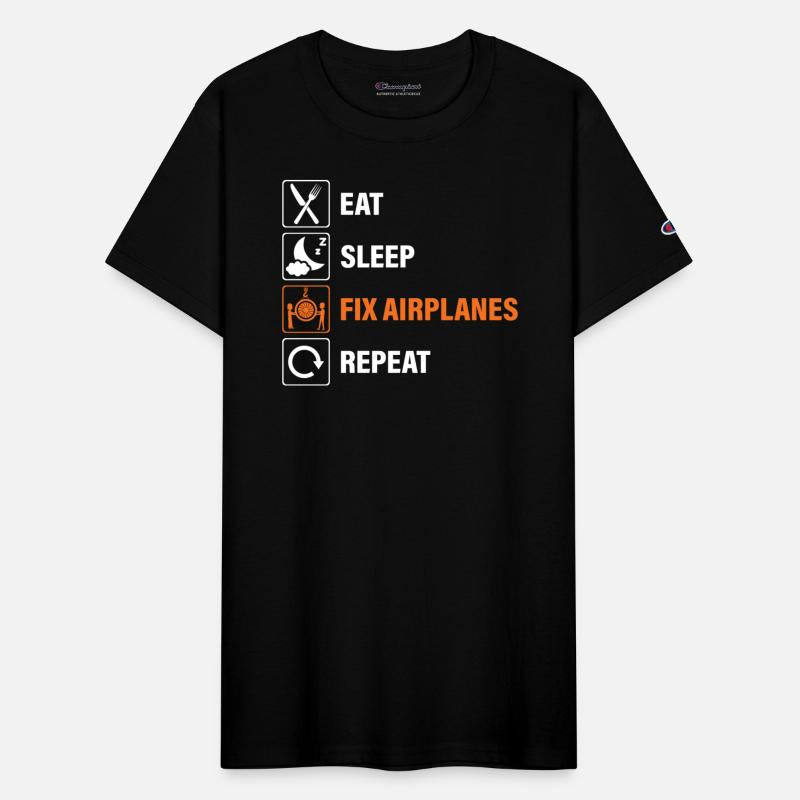 Eat Sleep Fix Airplanes Repeat Aircraft Mechanic