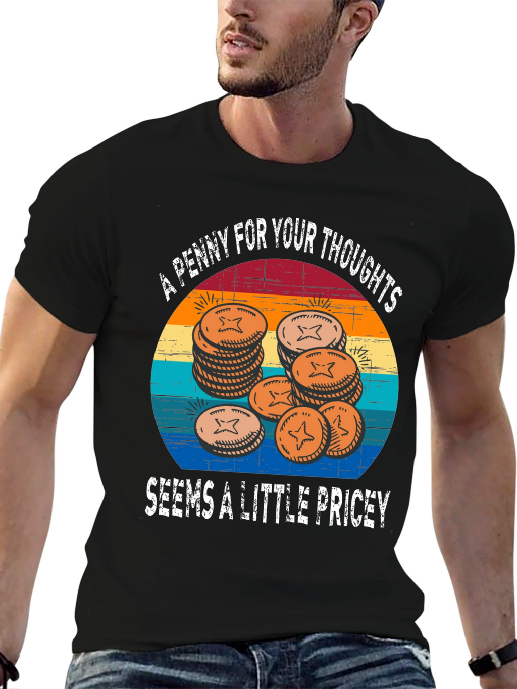 A Penny For Your Thoughts Graphic Tee