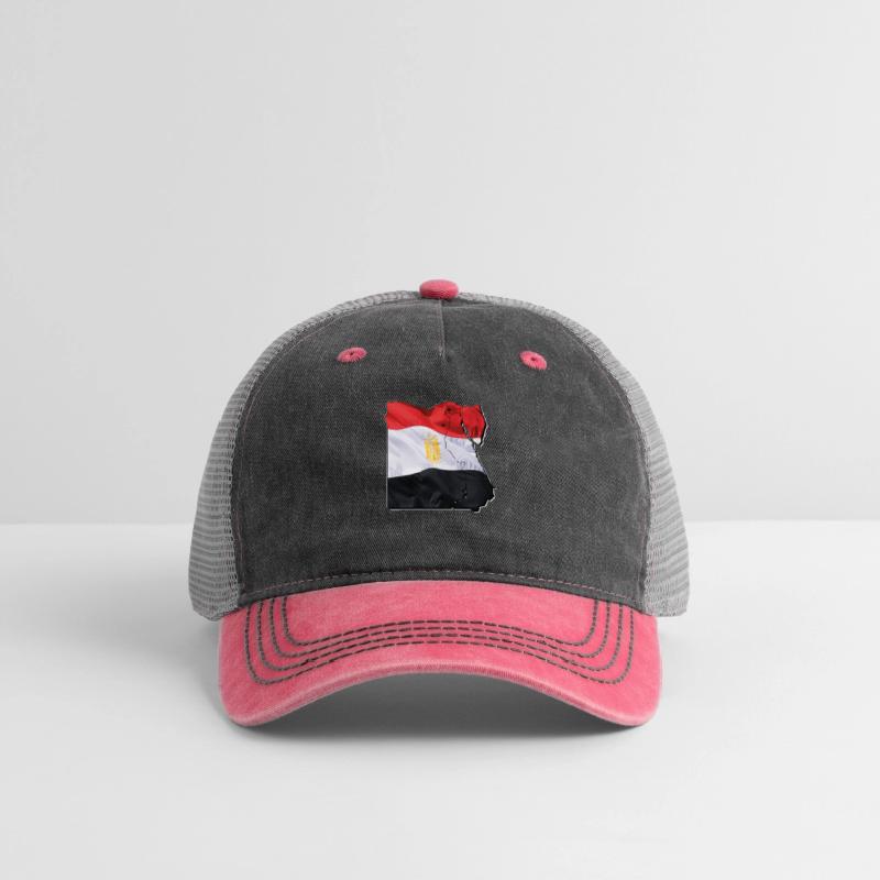 Egypt Flag in Egypt Map