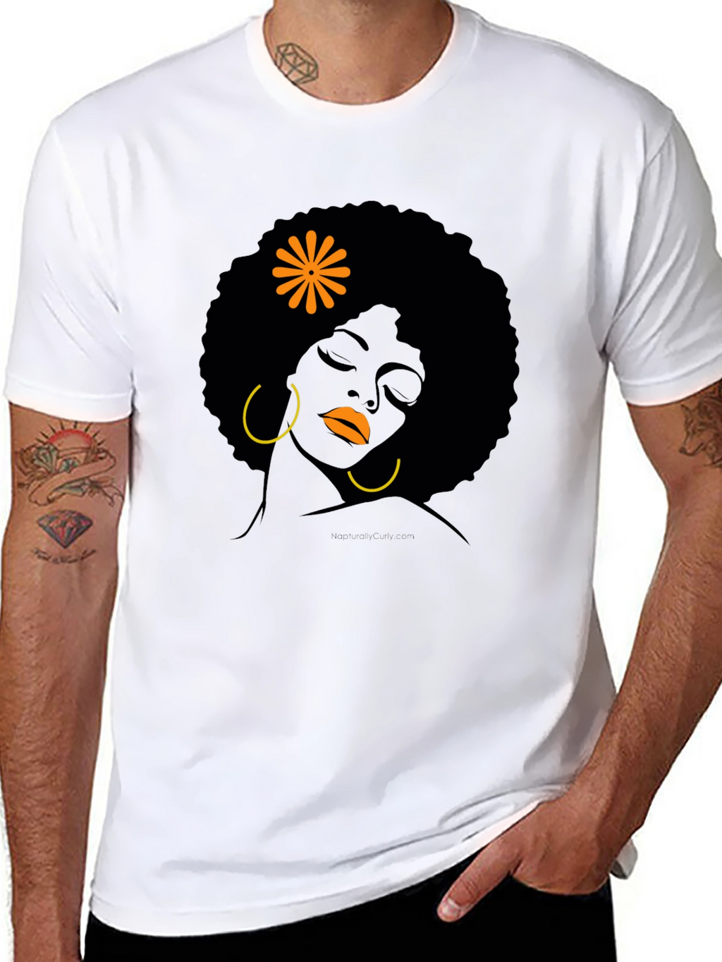 Black Girl Afro T-Shirt - Artistic Design