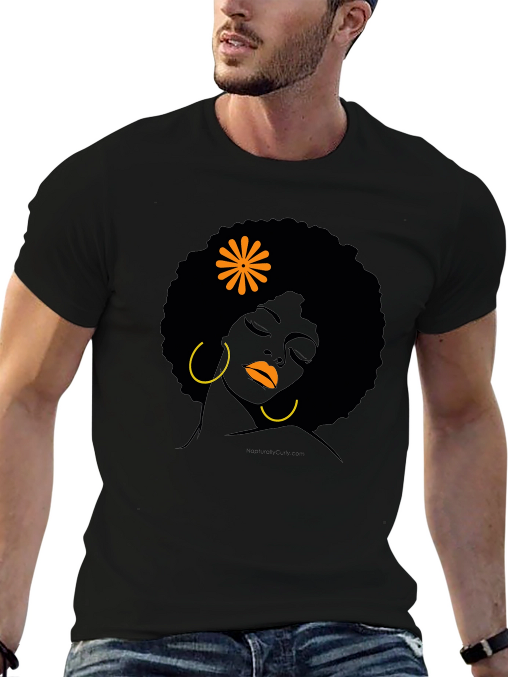 Black Girl Afro T-Shirt - Artistic Design
