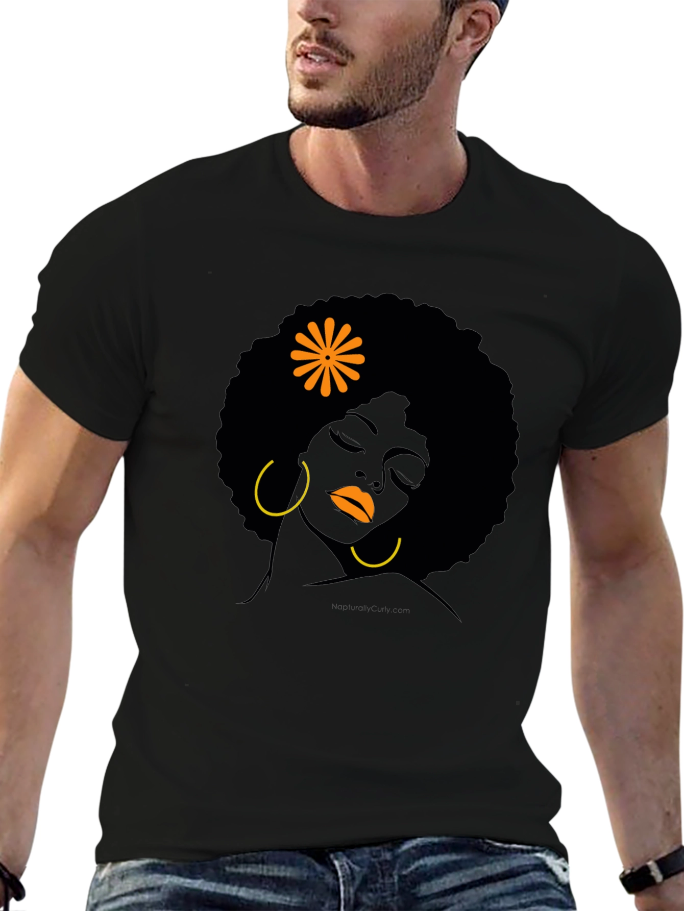 Black Girl Afro T-Shirt - Artistic Design