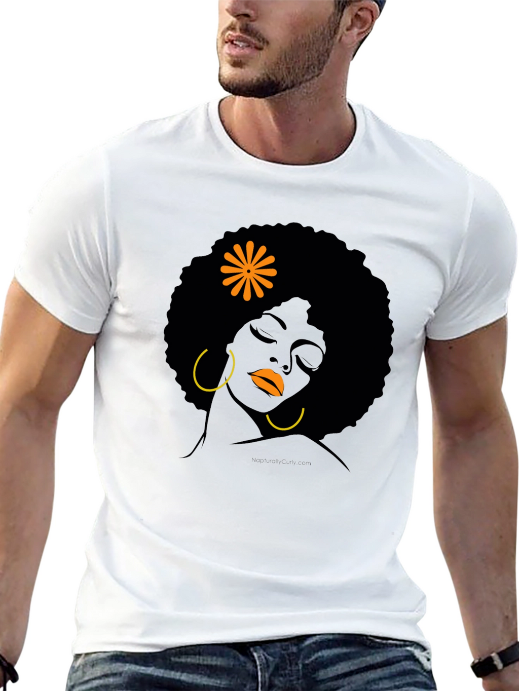Black Girl Afro T-Shirt - Artistic Design