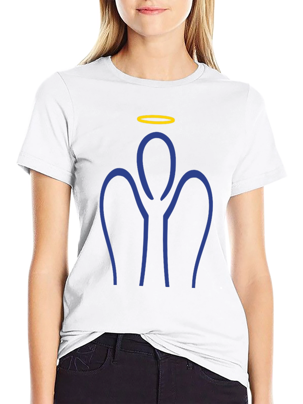 Angel Outline Graphic Tee - Stylish & Unique!