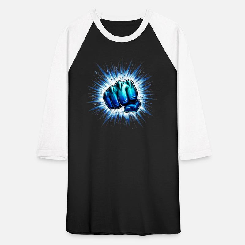 Electric Blue Fist Punch Design